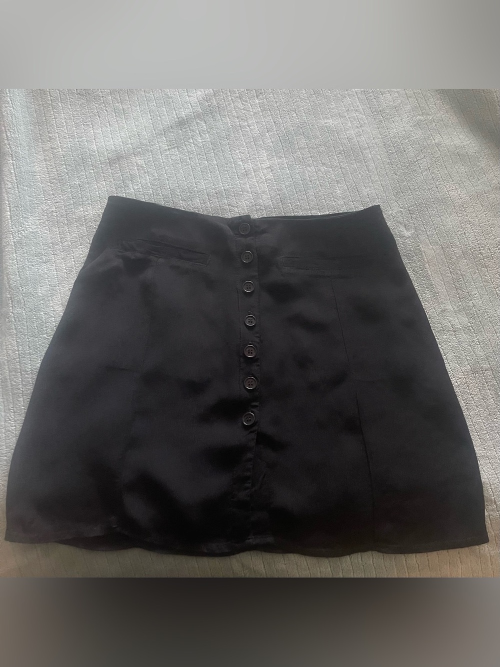 Reformation black sheer mini skirt size 6 Y2K coquette clueless